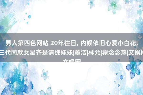 男人第四色网站 20年往日, 内娱依旧心爱小白花, 三代同款女星齐是清纯妹妹|董洁|林允|霍念念燕|文娱圈